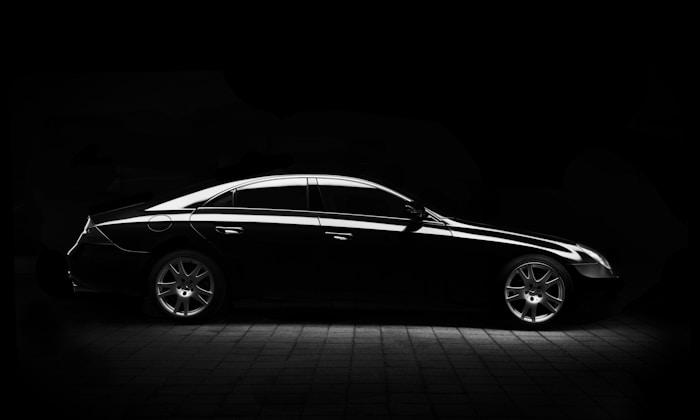 Black Tesla Model S luxury sedan